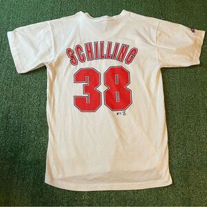 Vintage Boston Red Sox Curt Schilling #38 Russell Jersey Shirt - M